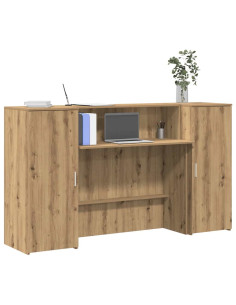 Banco Reception Rovere Artigianale 180x50x103,5cm in Truciolato