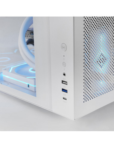 MARSGAMING CASE MID TOWER MC-INFINIOLITE WHITE DOPPIA CAMERA FULL ROUNDED T