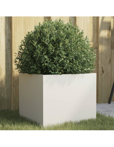 Fioriera Bianca 32x30x29 cm in Acciaio