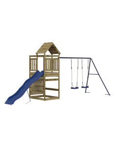 Set da Gioco da Esterno in Legno di Pino Impregnato 2