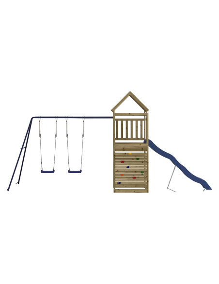 Set da Gioco da Esterno in Legno di Pino Impregnato