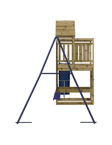 Set da Gioco da Esterno in Legno di Pino Impregnato