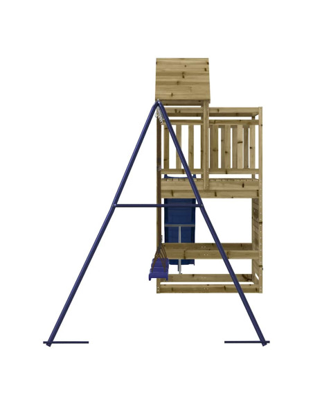 Set da Gioco da Esterno in Legno di Pino Impregnato