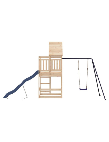 Set da Gioco da Esterno in Legno Massello di Pino