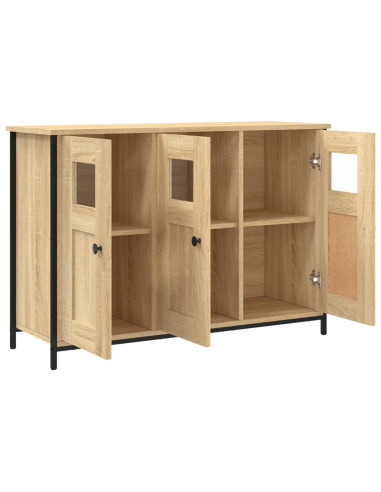 Credenza Rovere Sonoma 100x35x70 cm in Legno Multistrato