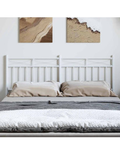 Testiera in Metallo Bianco 135 cm 2