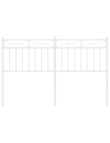 Testiera in Metallo Bianco 135 cm