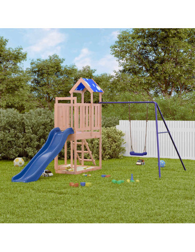 Set da Gioco da Esterno in Legno Massello di Douglas