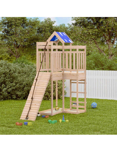 Set da Gioco da Esterno in Legno Massello di Pino