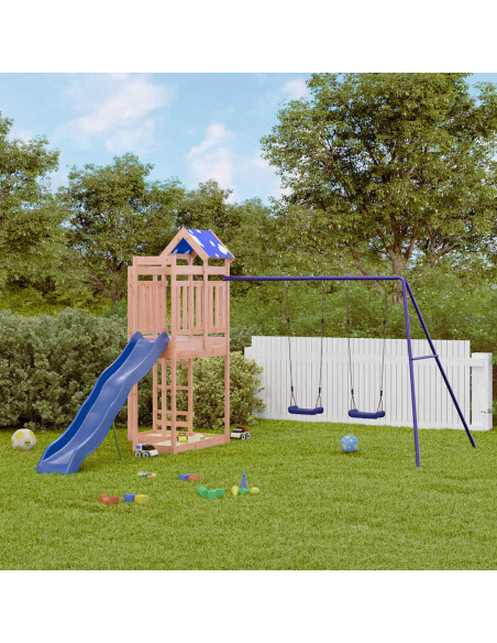 Set da Gioco da Esterno in Legno Massello di Douglas