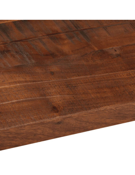 Piano Tavolo 110x50x2,5 cm Rettangolare in Massello di Recupero