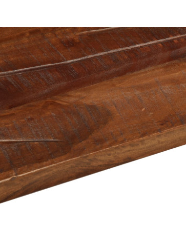 Piano Tavolo 110x80x2,5 cm Rettangolare in Massello di Recupero