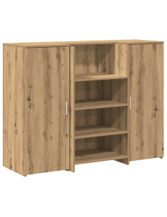 Banco Reception Rovere Artigianale 135x50x103,5cm in Truciolato 2