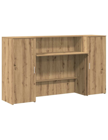 Banco Reception Rovere Artigianale 180x50x103,5cm in Truciolato