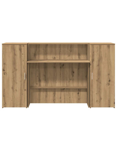 Banco Reception Rovere Artigianale 180x50x103,5cm in Truciolato