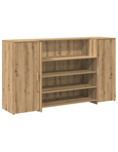 Banco Reception Rovere Artigianale 180x50x103,5cm in Truciolato 2