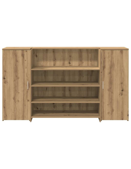 Banco Reception Rovere Artigianale 180x50x103,5cm in Truciolato