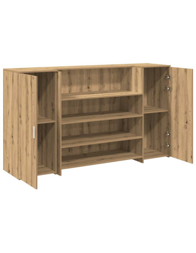 Banco Reception Rovere Artigianale 180x50x103,5cm in Truciolato