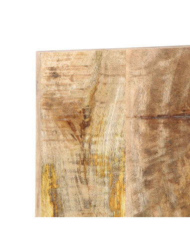 Testiera 120 cm in Legno Massello di Mango Grezzo