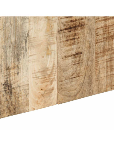 Testiera 120 cm in Legno Massello di Mango Grezzo