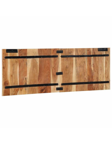 Testiera 140 cm in Legno Massello di Acacia