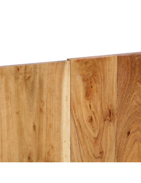 Testiera 140 cm in Legno Massello di Acacia