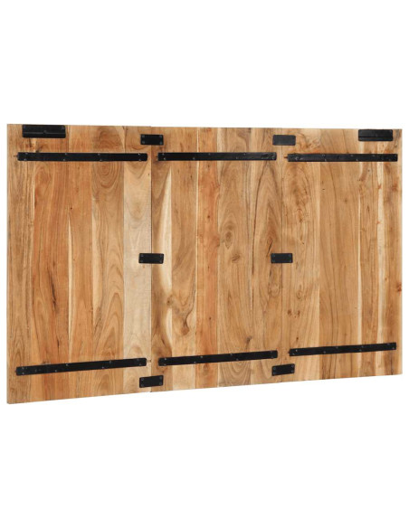 Testiera 140 cm in Legno Massello di Acacia