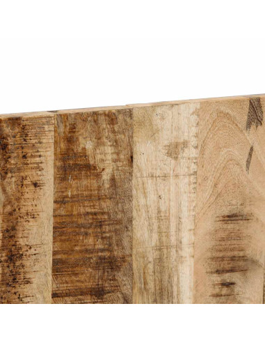 Testiera 160 cm in Legno Massello di Mango Grezzo