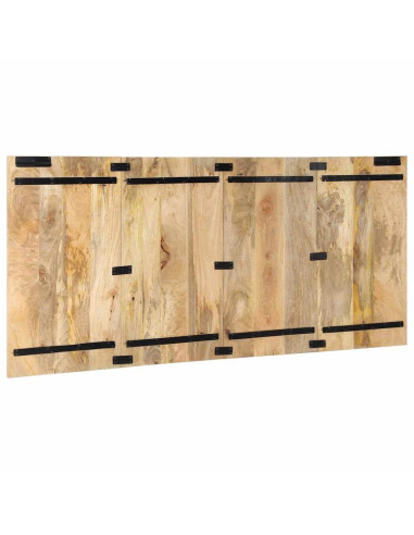 Testiera 180 cm in Legno Massello di Mango Grezzo