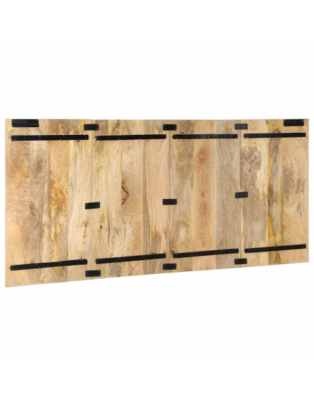 Testiera 180 cm in Legno Massello di Mango Grezzo