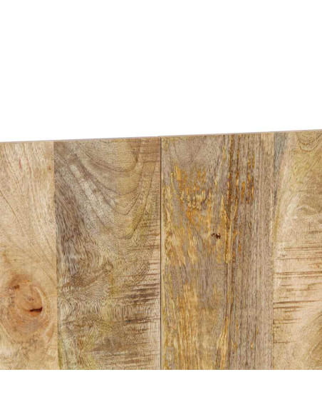 Testiera 180 cm in Legno Massello di Mango Grezzo