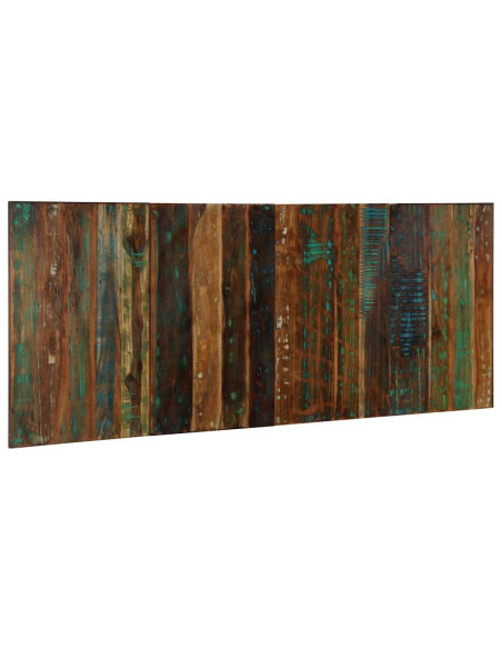 Testiera Multicolore 200 cm in Legno Massello Recupero