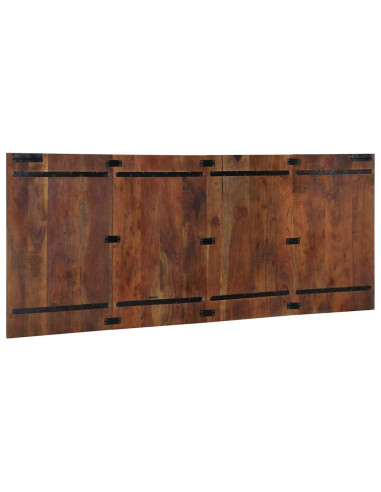 Testiera Multicolore 200 cm in Legno Massello Recupero