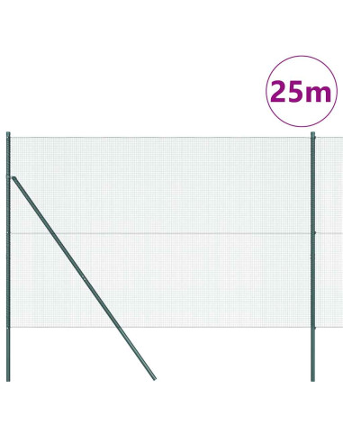 Palo della recinzione Verde 25 x 1,5 m (12 x 12 mm mesh)