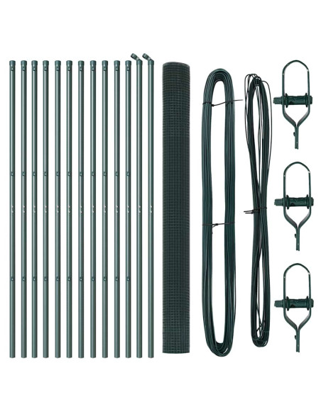 Palo della recinzione Verde 25 x 1,5 m (12 x 12 mm mesh)