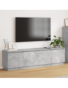 Mobile TV Grigio cemento 180 x 38 x 49 cm Legno multistrato
