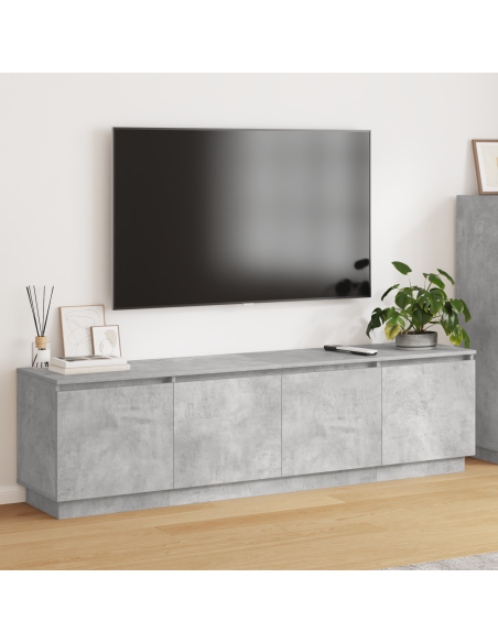 Mobile TV Grigio cemento 180 x 38 x 49 cm Legno multistrato