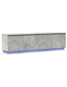 Mobile TV Grigio cemento 180 x 38 x 49 cm Legno multistrato 2