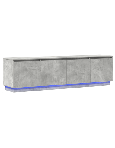 Mobile TV Grigio cemento 180 x 38 x 49 cm Legno multistrato