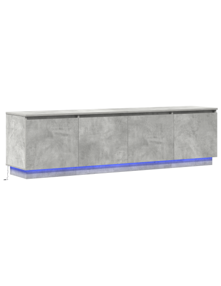Mobile TV Grigio cemento 180 x 38 x 49 cm Legno multistrato