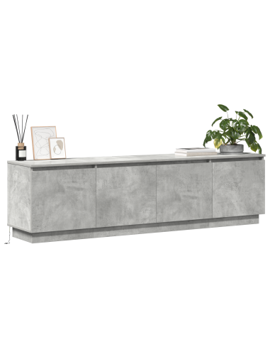 Mobile TV Grigio cemento 180 x 38 x 49 cm Legno multistrato
