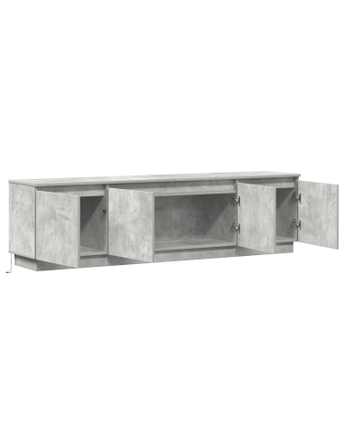Mobile TV Grigio cemento 180 x 38 x 49 cm Legno multistrato