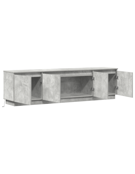 Mobile TV Grigio cemento 180 x 38 x 49 cm Legno multistrato
