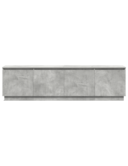 Mobile TV Grigio cemento 180 x 38 x 49 cm Legno multistrato