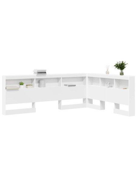 Testata contenitore Bianco 140 cm Legno multistrato