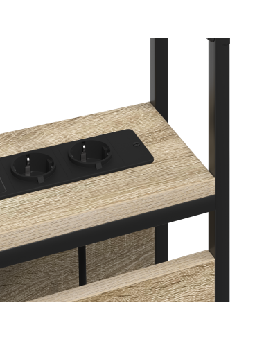 Testata contenitore rovere sonoma 80 cm Legno multistrato