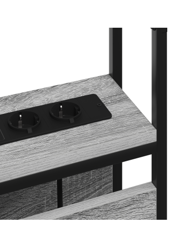Testata contenitore Grigio sonoma 80 cm Legno multistrato