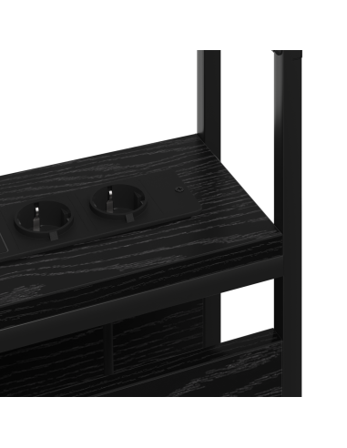 Testata contenitore Rovere nero 140 cm Legno multistrato