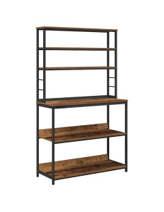 Mensola da cucina Legno vecchio 100 x 40 x 168 cm 2