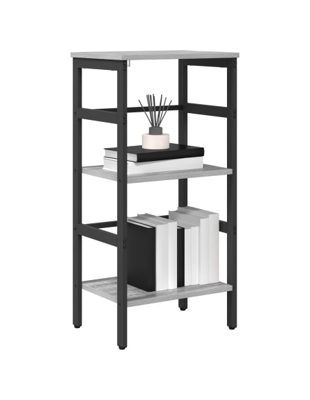 Libreria Grigio Sonoma 40 x 29,5 x 81 cm Legno multistrato